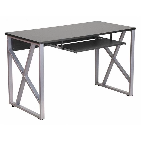 Flash Furniture Computer Desk, 23-3/4" D, 47-1/4" W, 29-1/4" H, Black, Laminate