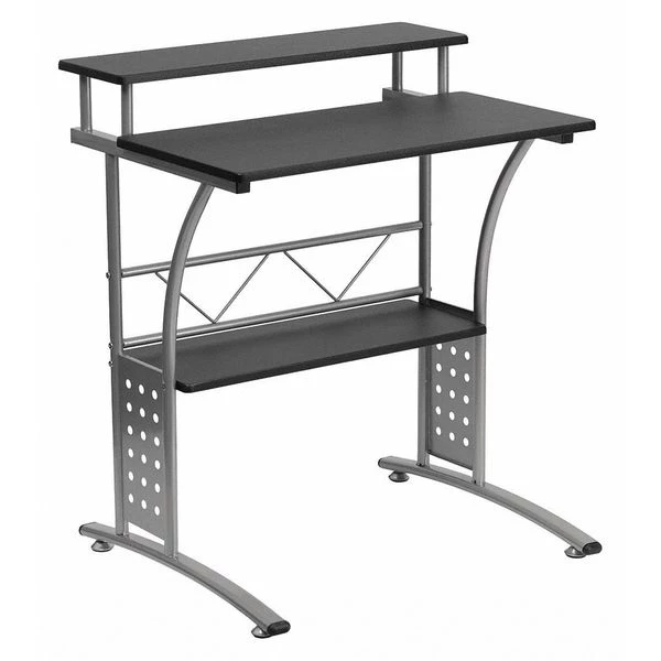Flash Furniture Computer Desk, 23-1/2" D, 27-7/8" W, 33-1/8" H, Black, Laminate